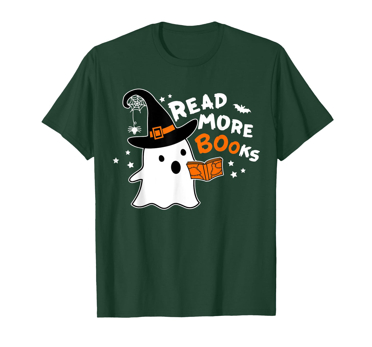 Read More Booooooks Bookish Spooky Teacher Retro Halloween T-Shirt for Men Women Kids