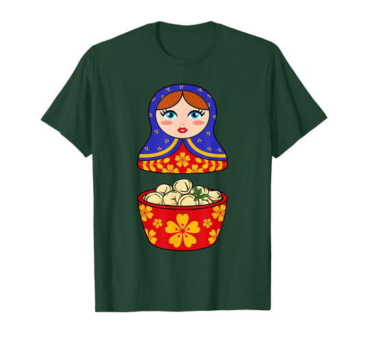 Russia Russian Matryoshka Russian Doll Pelmeni T-Shirt
