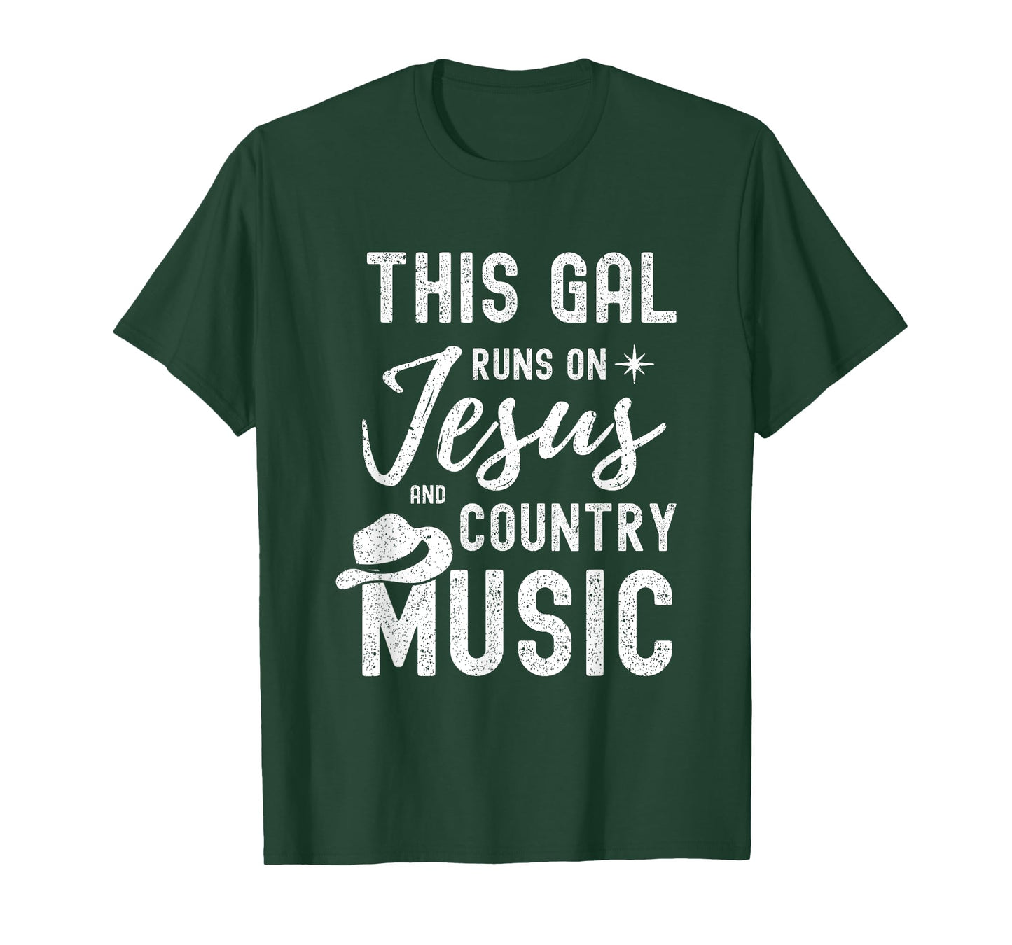 This Gal Runs On Jesus And Country Music Lover Western Women T-Shirt