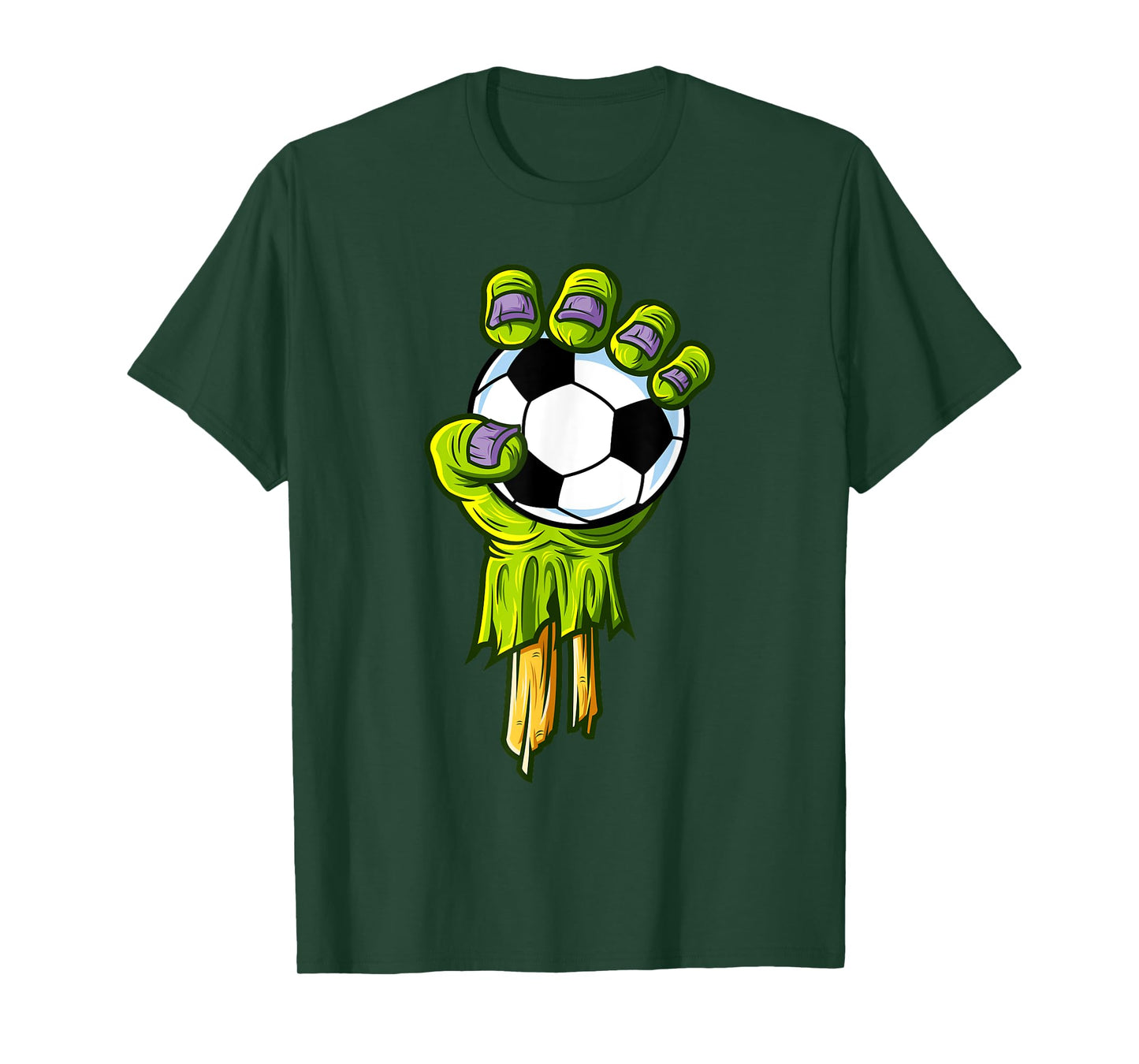 Zombie Hands Soccer Funny Horror Scary Halloween Costume T-Shirt
