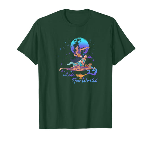Disney Aladdin Group Shot A Whole New World Blue & Purple T-Shirt