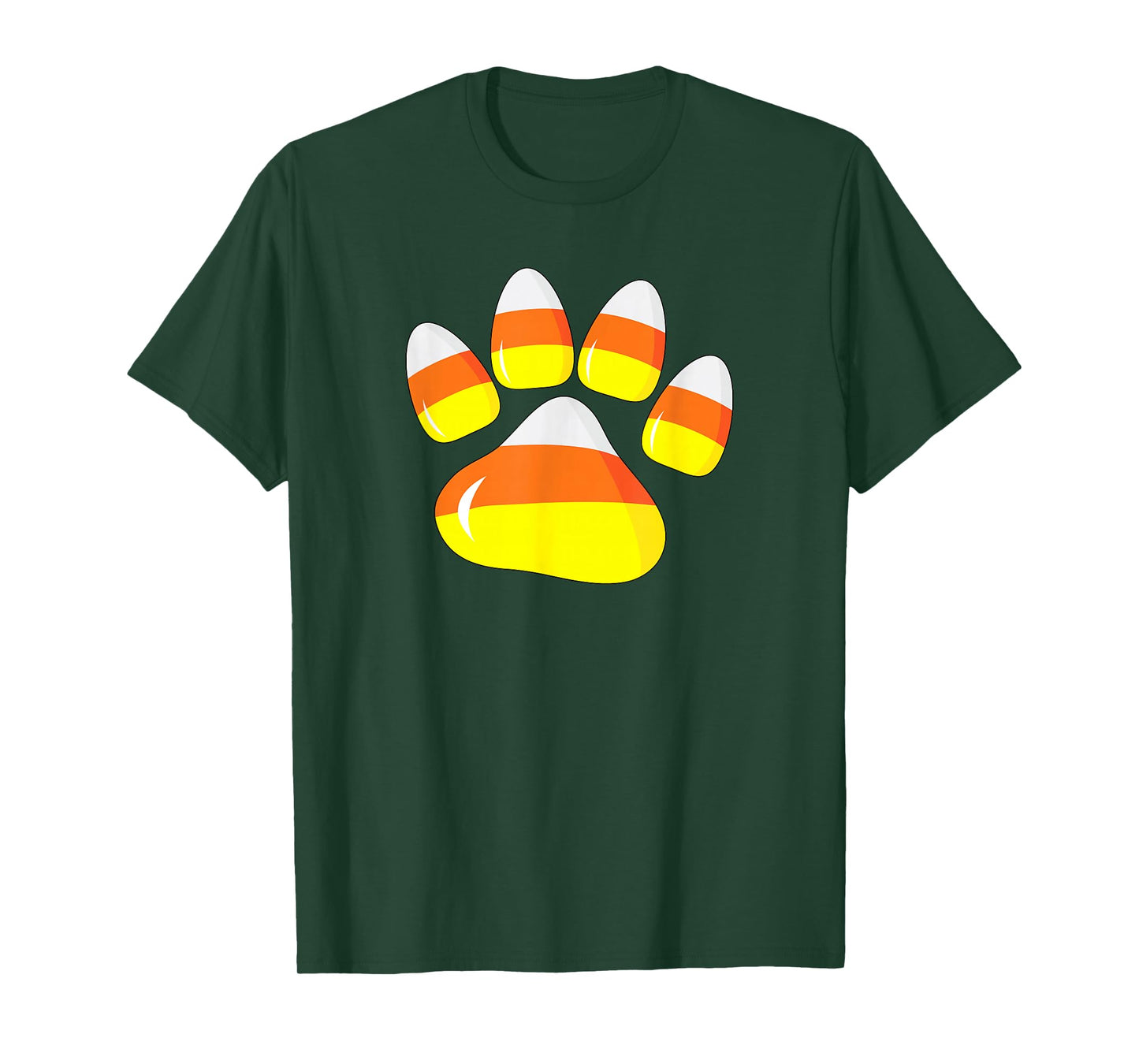 Halloween Costume Candy Corn Paw Dog Funny Pet For Dog Owner T-Shirt for Men Women Kids