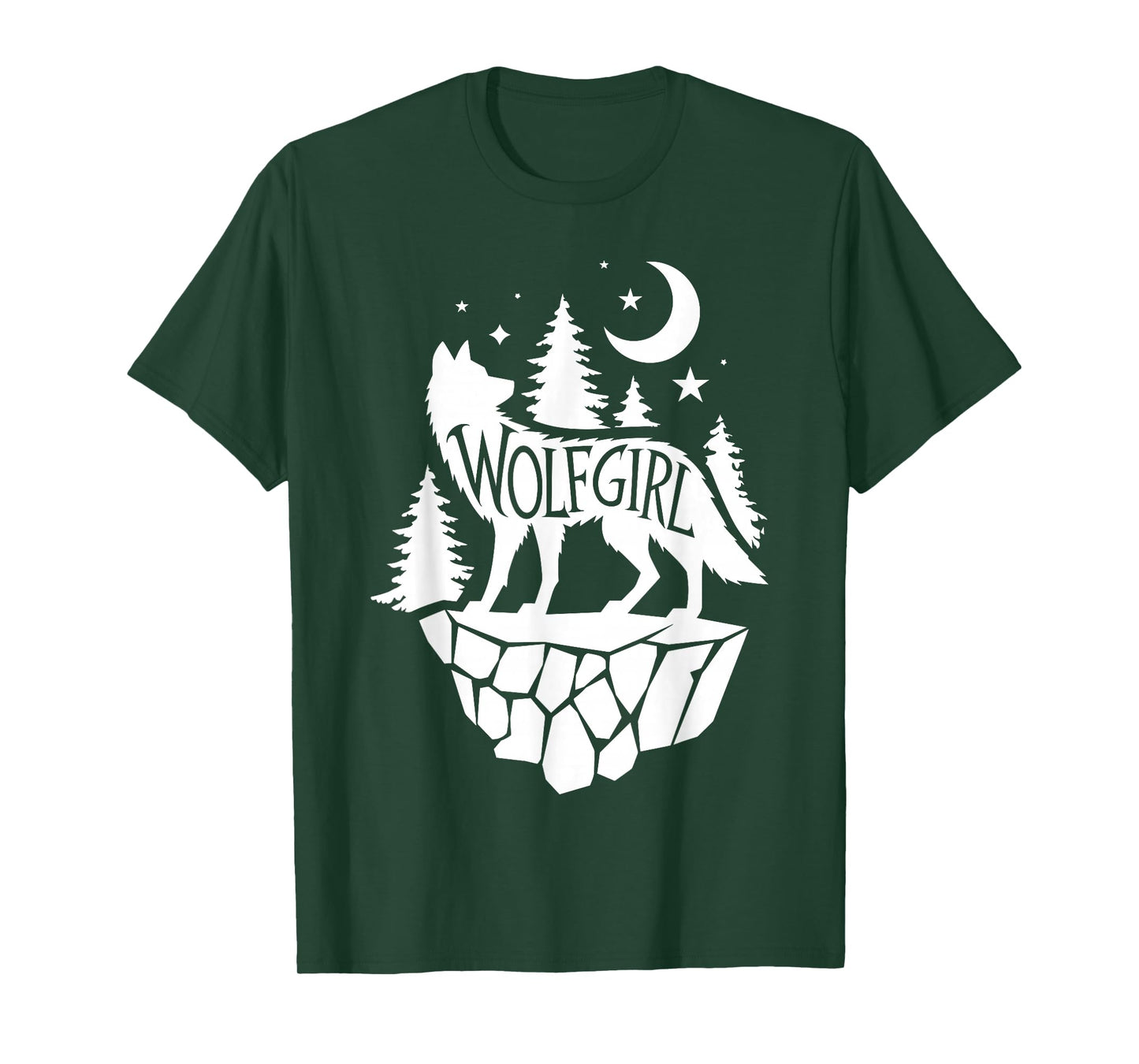 Cute Wolf Art for Women Girls Howling Wolves Wolf Lover T-Shirt