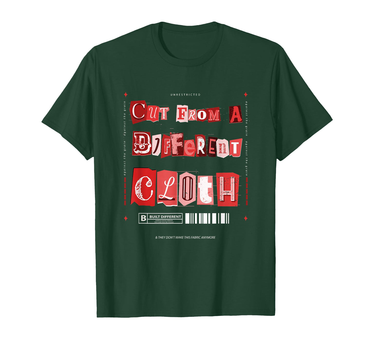 Red Cut from A Different Cloth Red Graphic T-Shirt