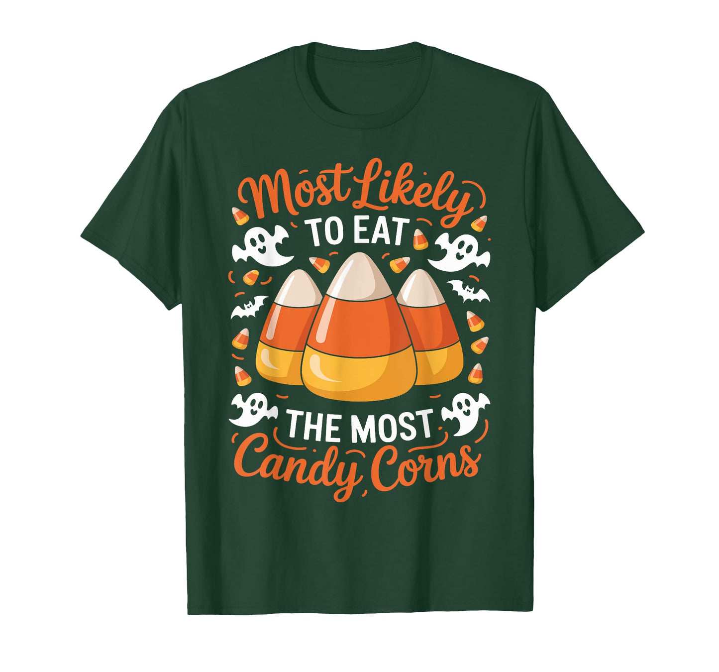 Most Likely To Eat Candy Corns Spooky Halloween Costume T-Shirt