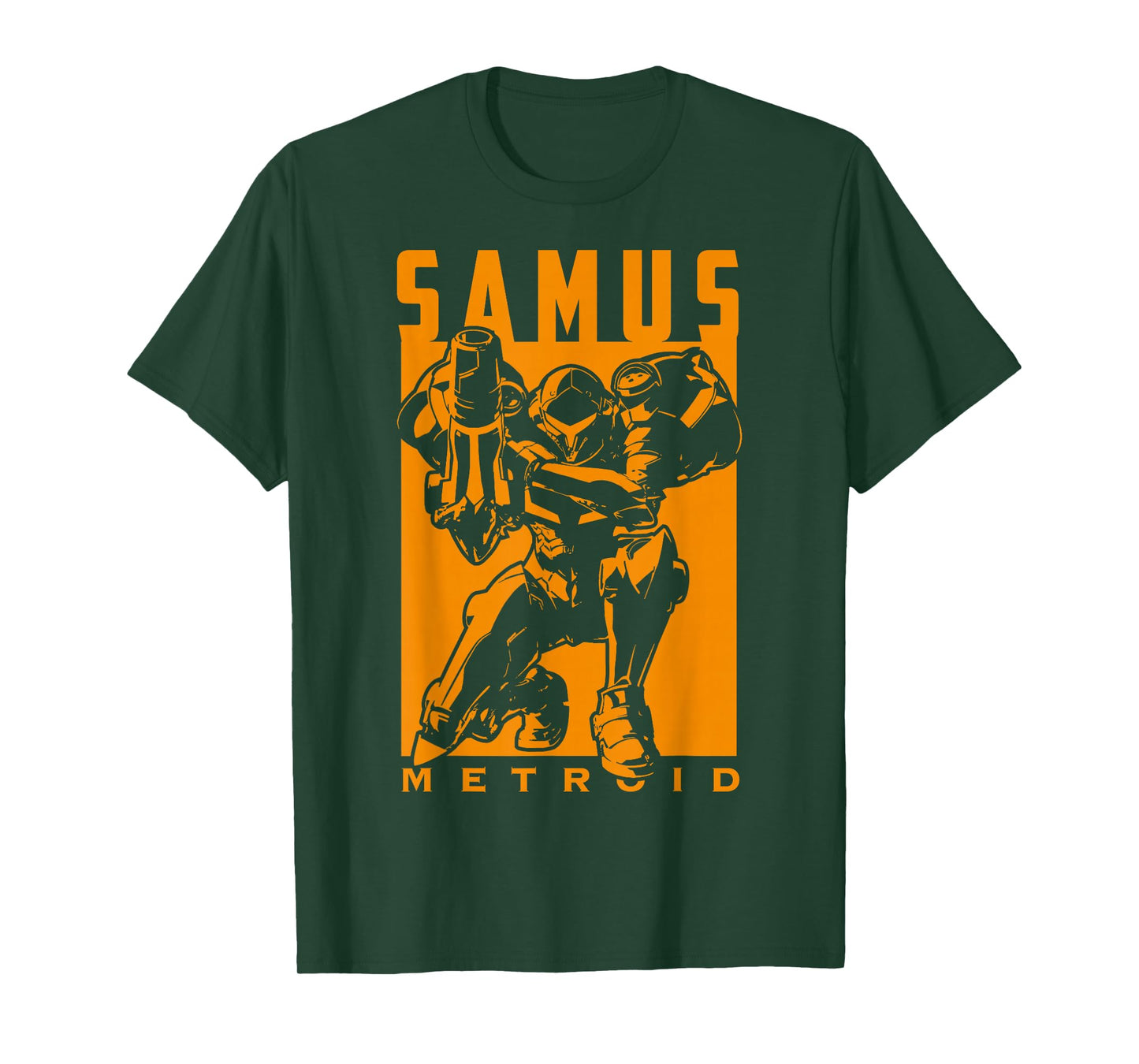Nintendo Metroid Samus Returns Warrior Pose Graphic T-Shirt T-Shirt