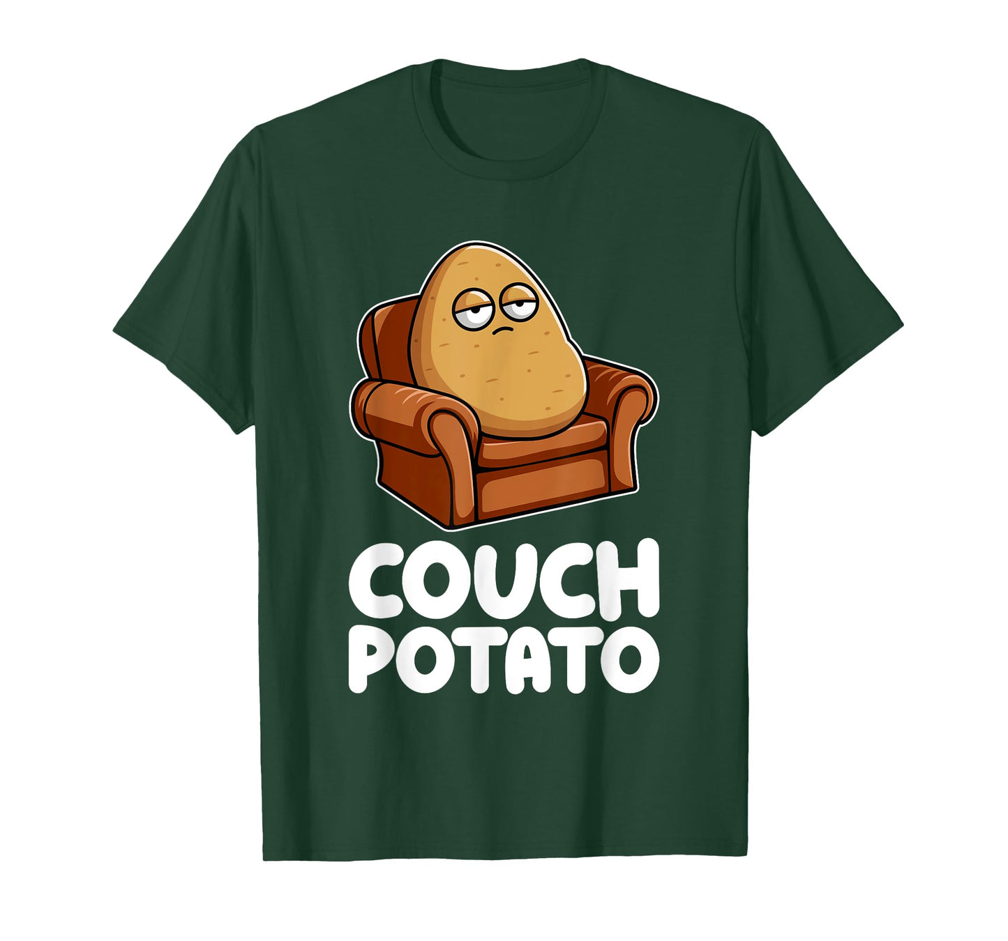 Potato Lazy Tired Vegetable Food Humor Funny Pun Dad Mom T-Shirt