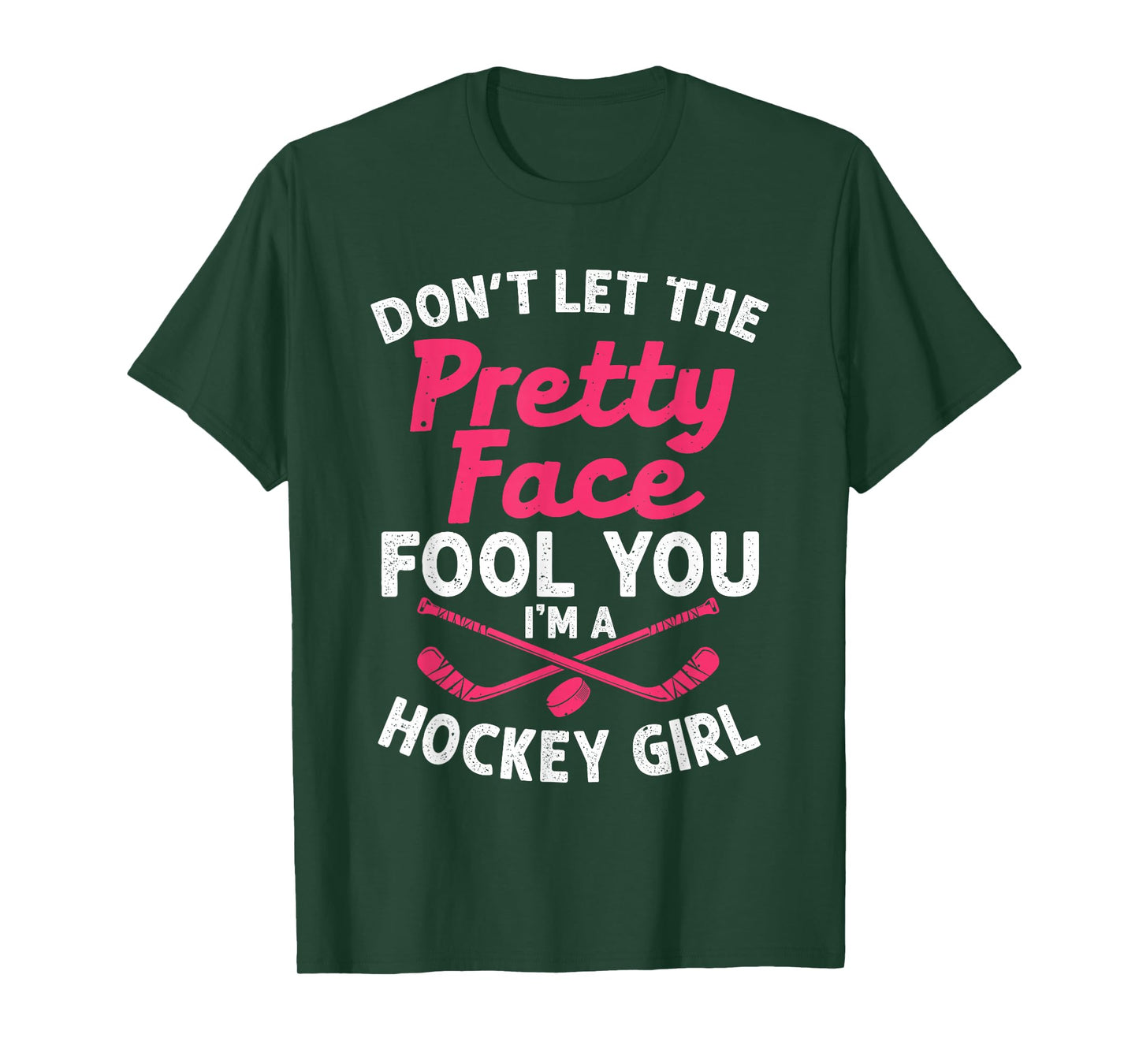 Funny Girl Hockey Gift For Women Kids Ice Hockey Players T-Shirt