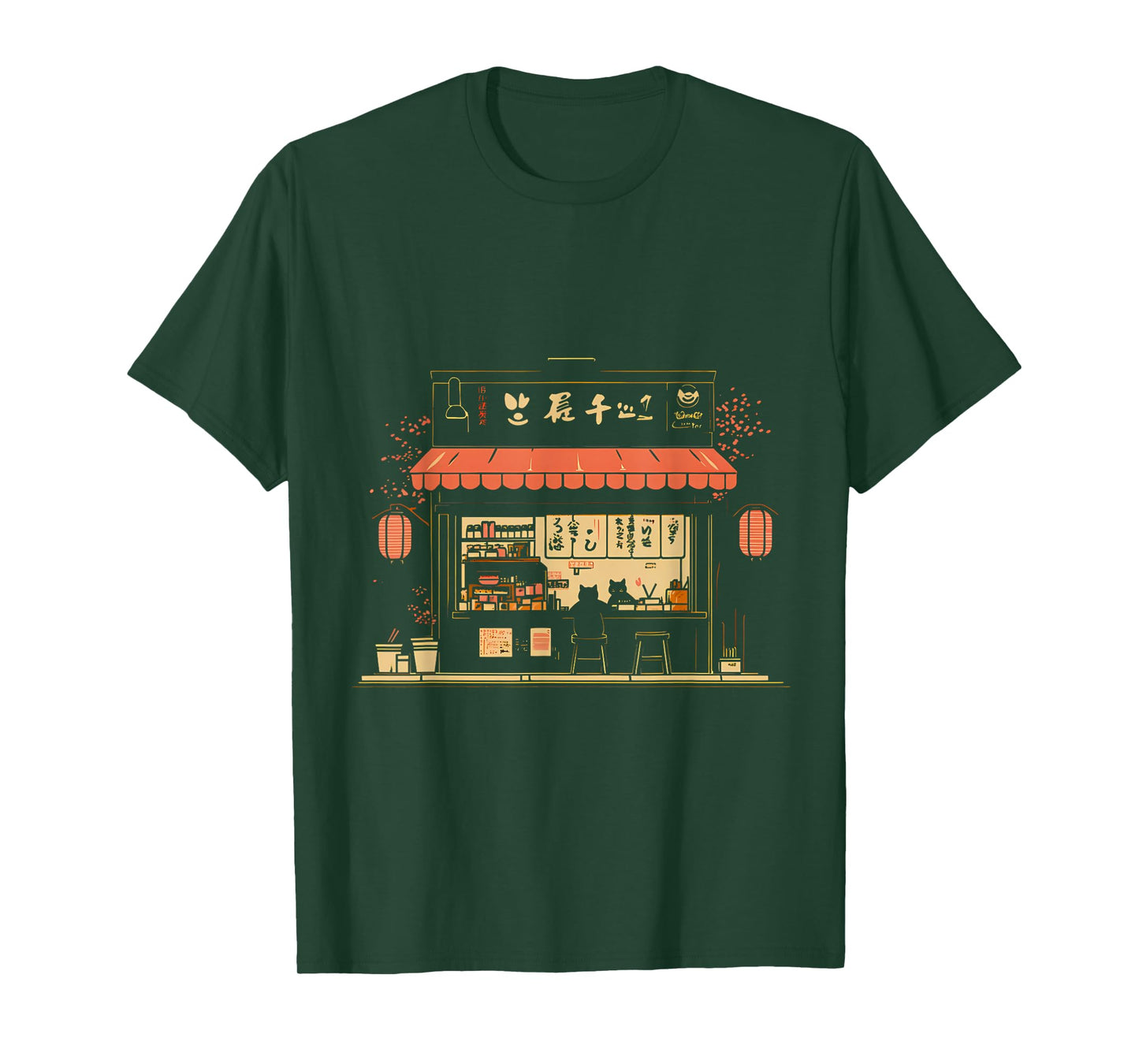 Cat Lover Ramen Shop Japanese Cute Animal Japanese Noodle T-Shirt
