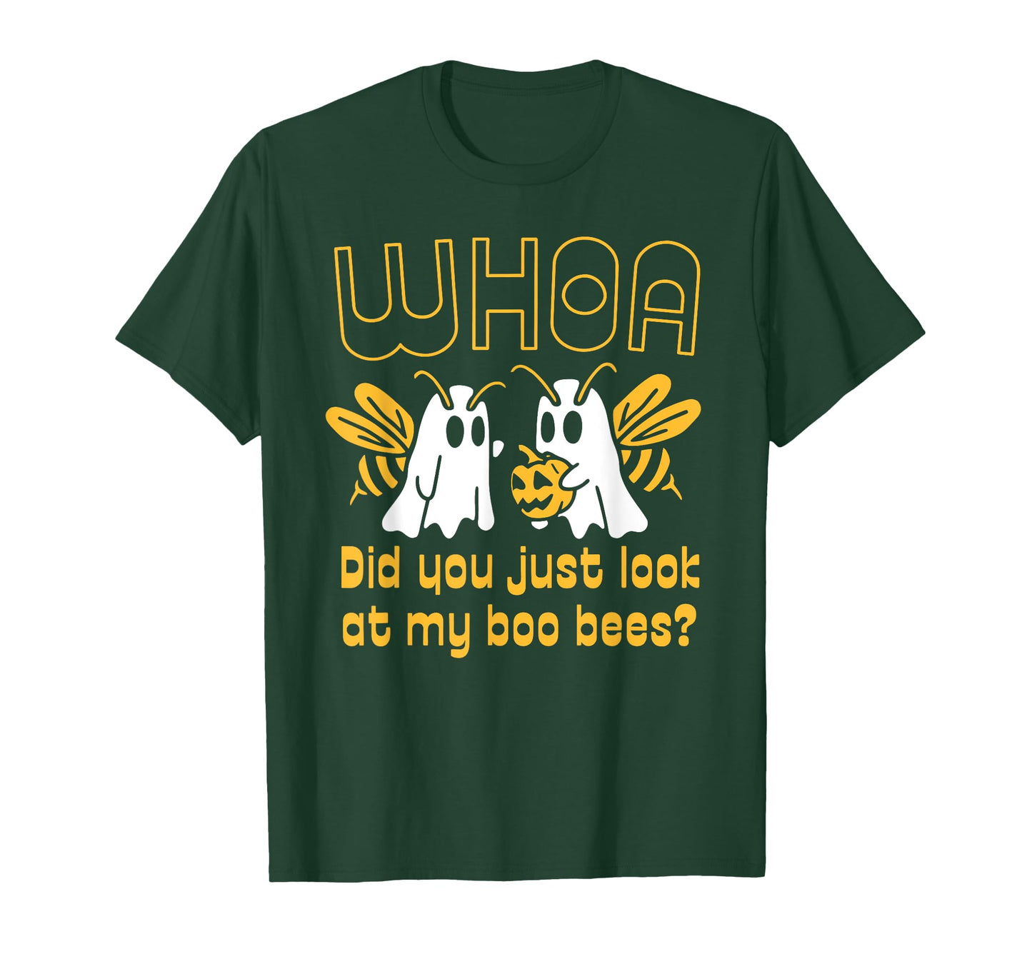 Cute Ghost Bee Pun Costume Tee Funny Boo Bees Halloween T-Shirt