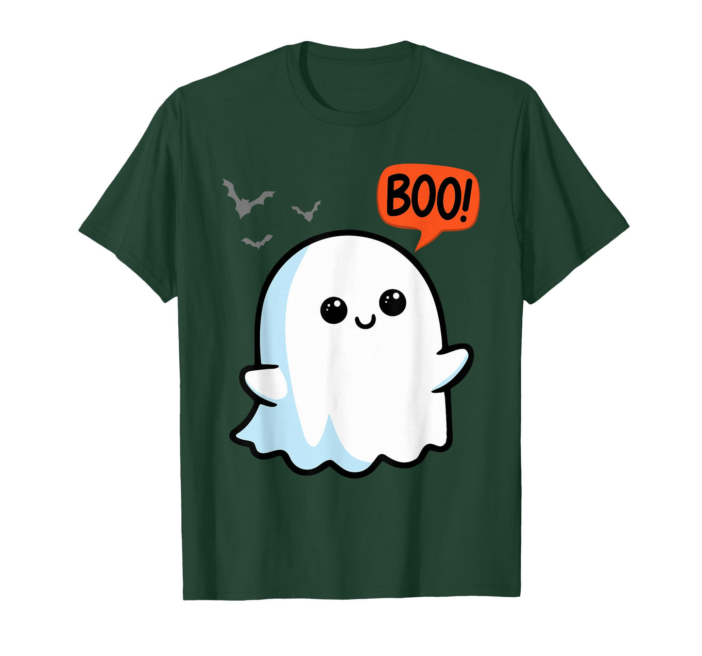 Ghost Saying Boo Spooky Halloween Cute toddler boys girls T-Shirt