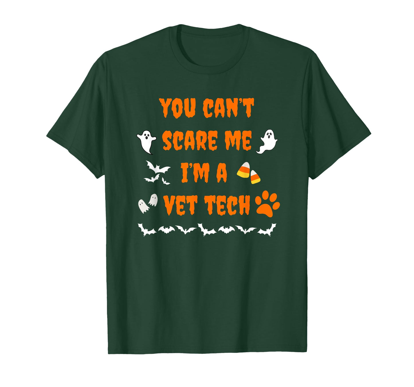 You Can't Scare Me I'm a Vet Tech Halloween Funny T-Shirt