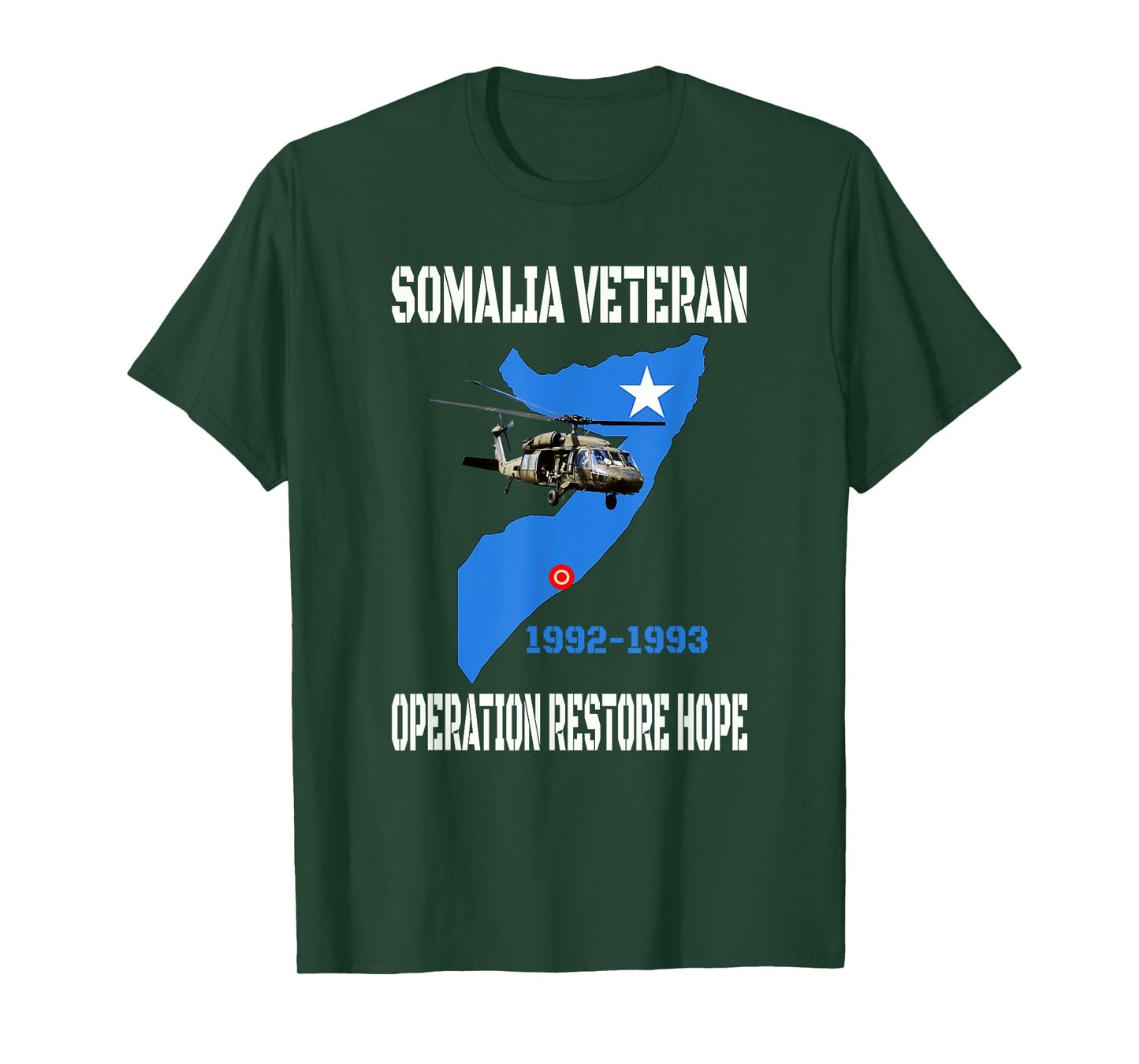 Mogadishu Somalia Veteran Operation Restore Hope War Veteran T-Shirt