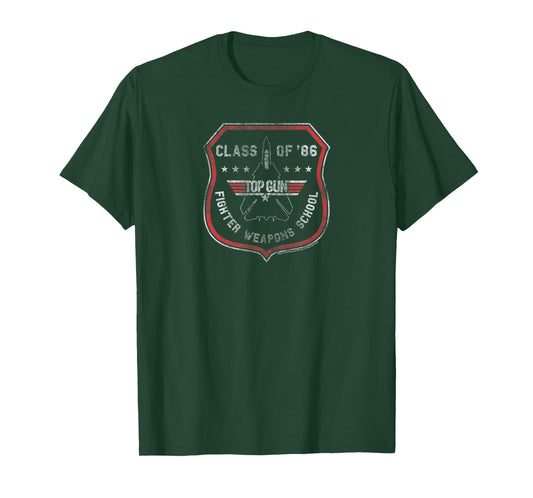 Top Gun Fighters Weapons School Class of 86 Action Movie T-Shirt