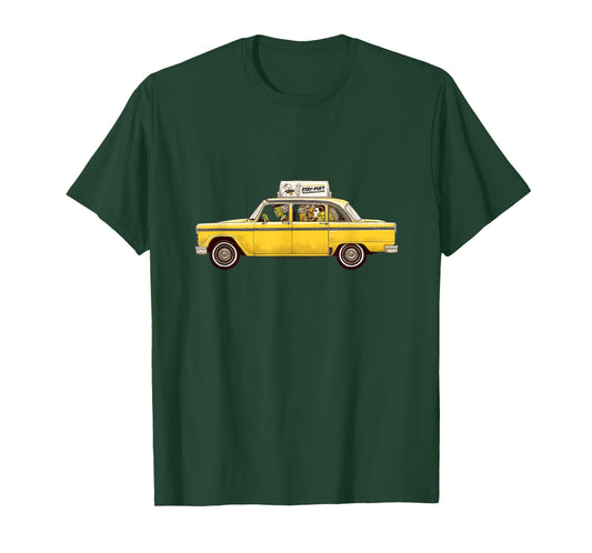 Ghostbusters Ghouls in Taxi Retro Movie T-Shirt