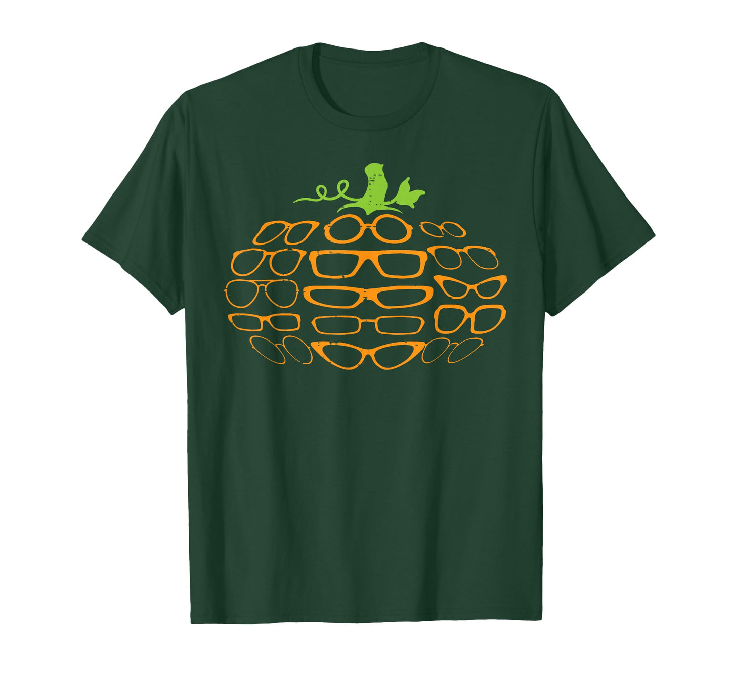 Halloween Optometry Glasses Pumpkin Optician Men Women Kids T-Shirt