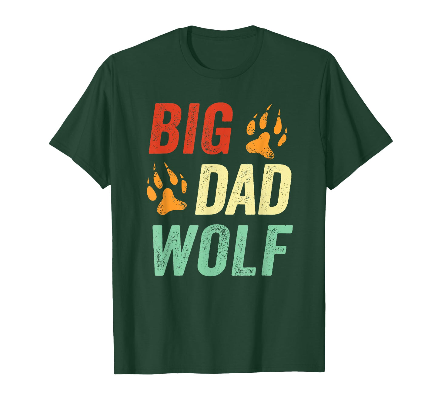 Dad Halloween Shirt Men Daddy Halloween Costume Big Dad Wolf T-Shirt
