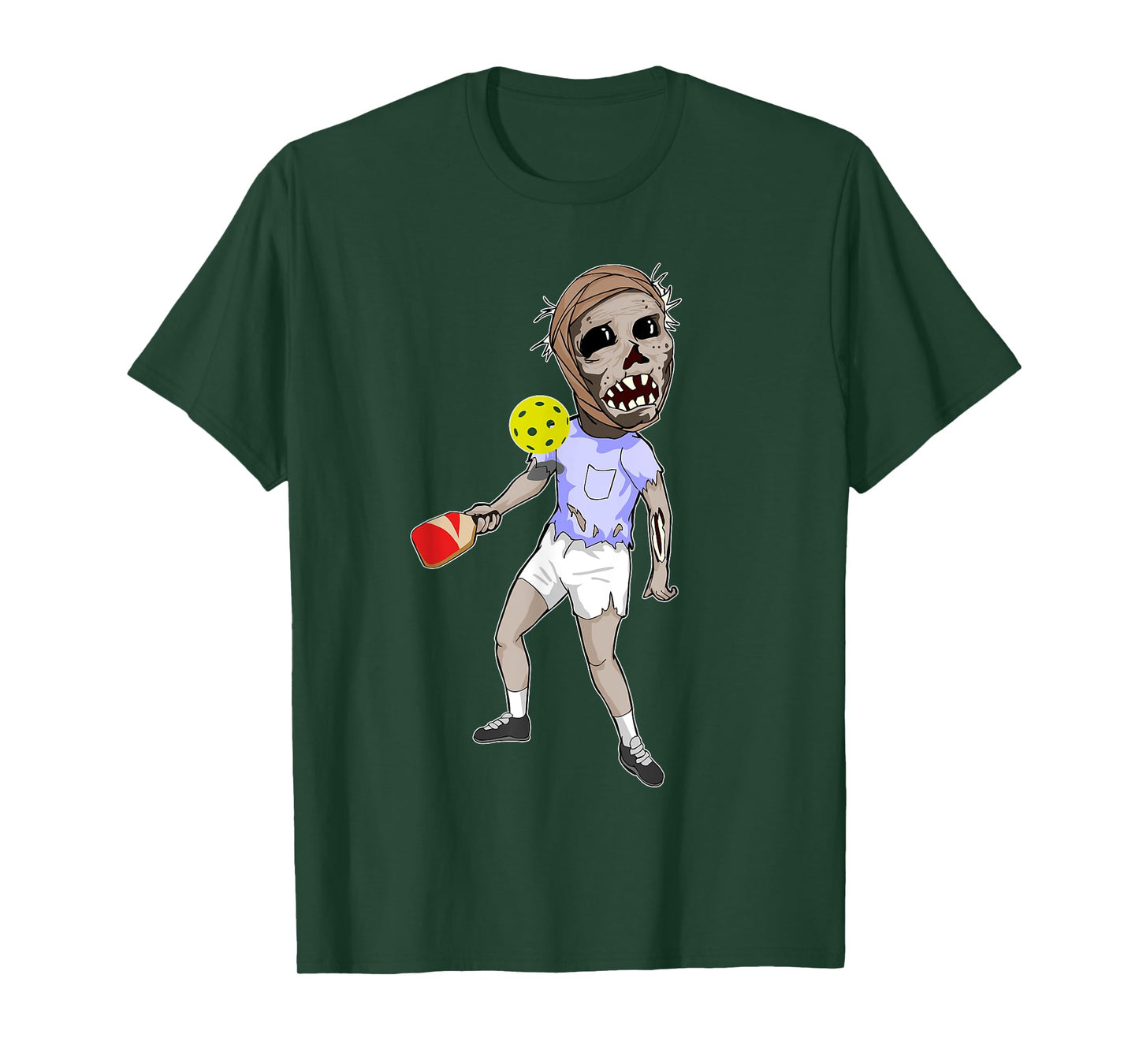Funny Pickleball Zombie T-Shirt Halloween Gift Shirt T-Shirt