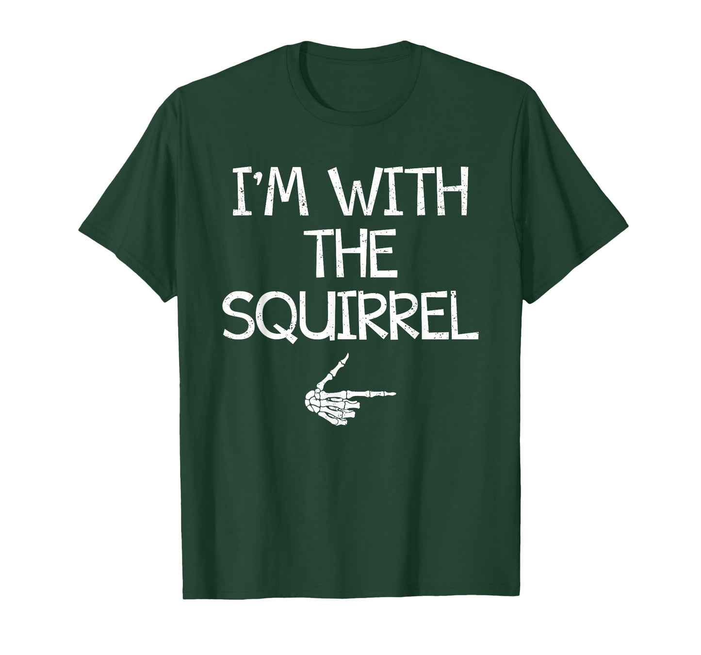 I'm With The Squirrel Halloween Costume Couples Matching T-Shirt
