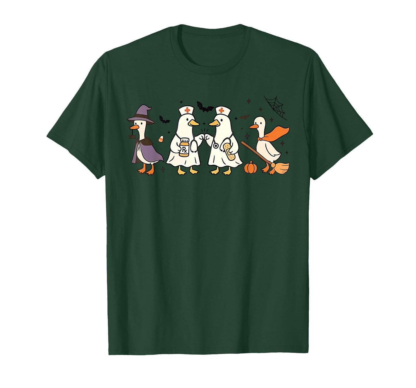 Goose Nurse Funny Silly Goose ER Nurse Funny Halloween T-Shirt