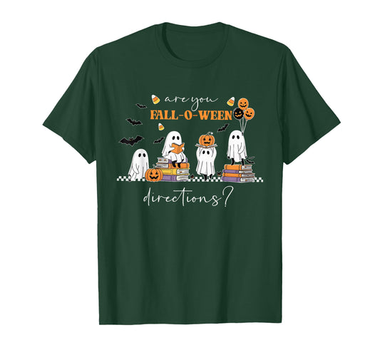 are You Fall-O-Ween Directions Funny Ghost Pumpkin Halloween T-Shirt