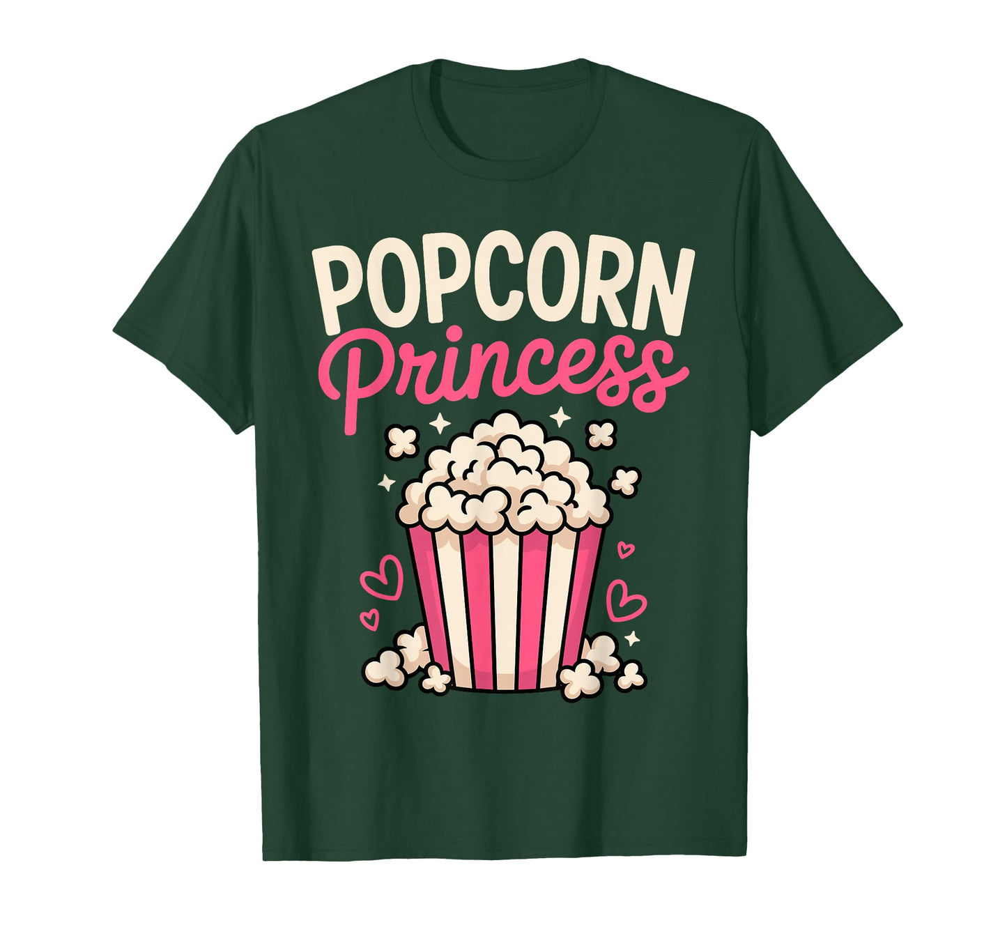 Funny Popcorn Art For Women Girls Kid Pop Corn Popcorn Lover T-Shirt