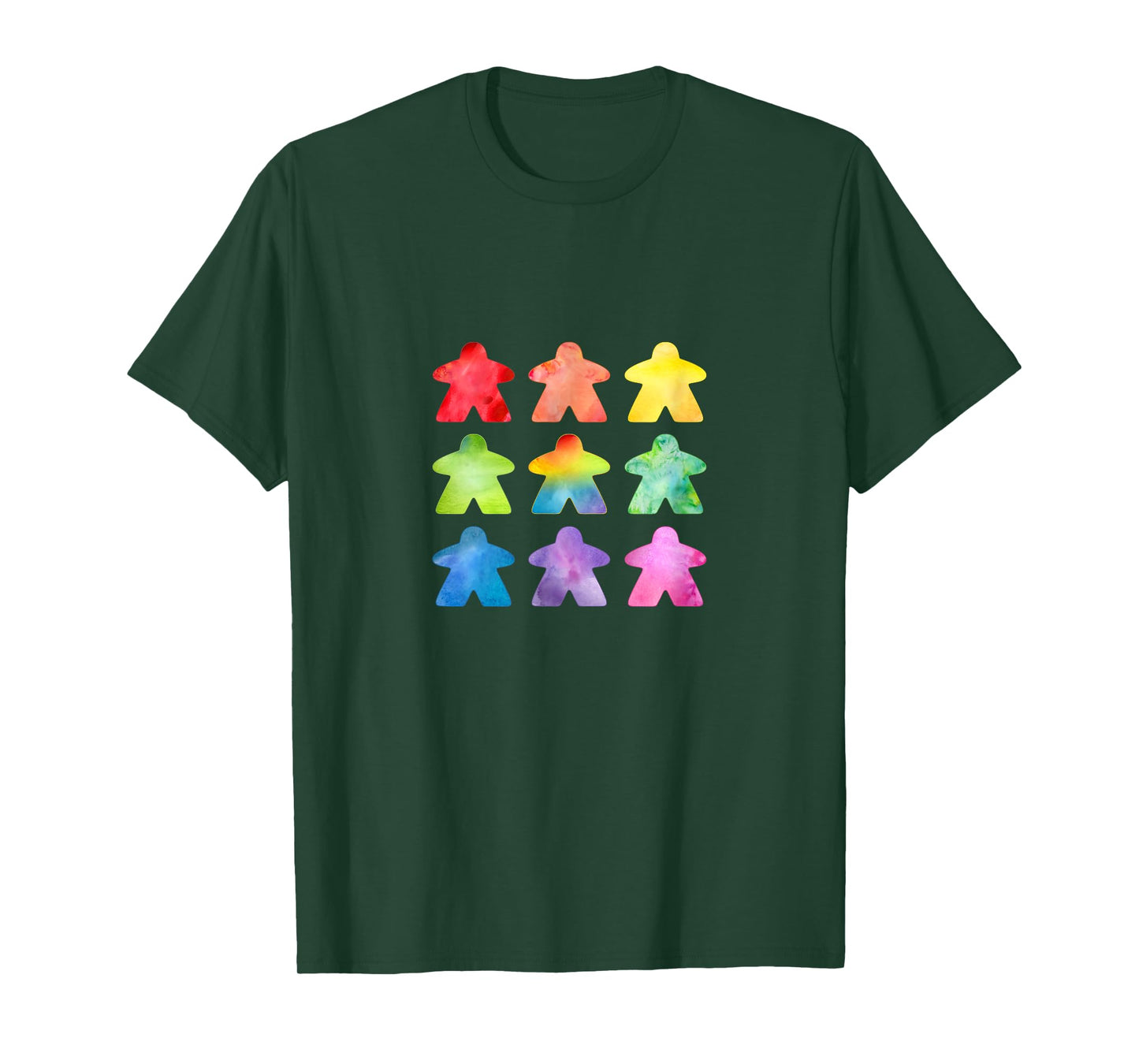 The Watercolor Meeple | Great Gift for board game geeks T-Shirt