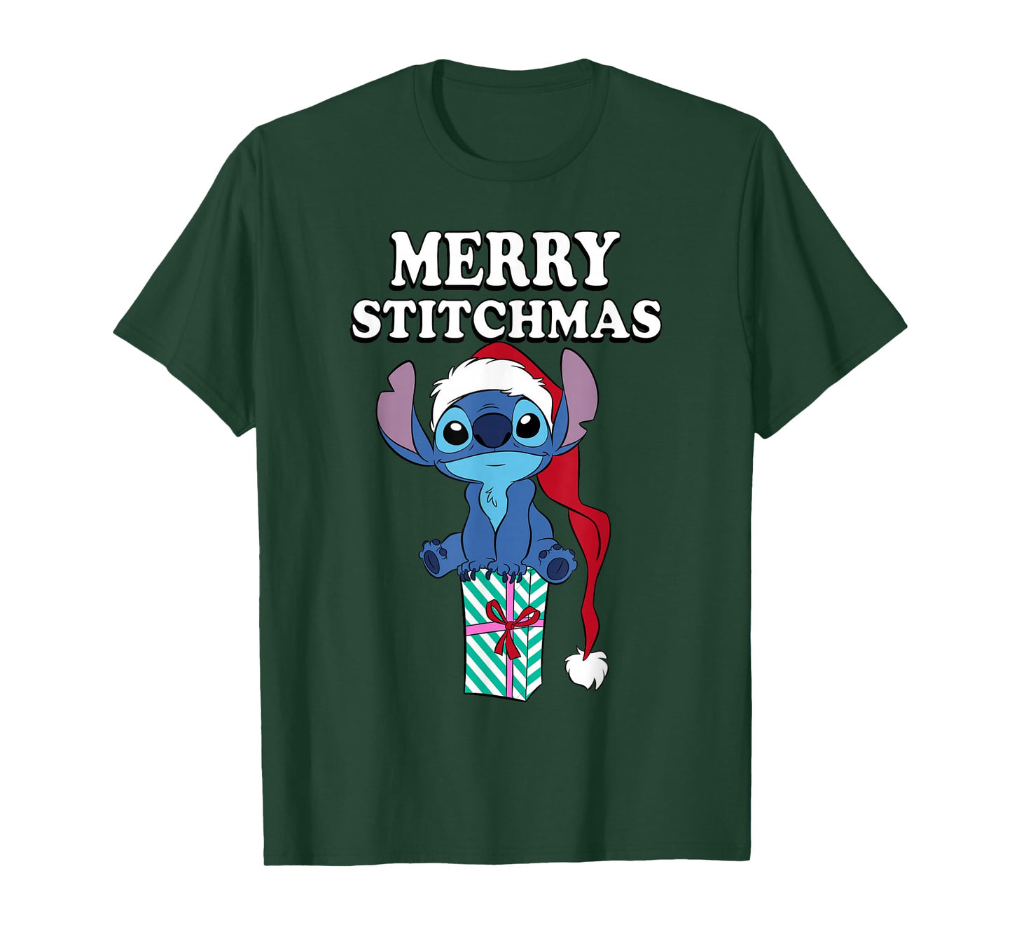 Disney Lilo & Stitch Christmas Merry Stitchmas Cute Stitch T-Shirt