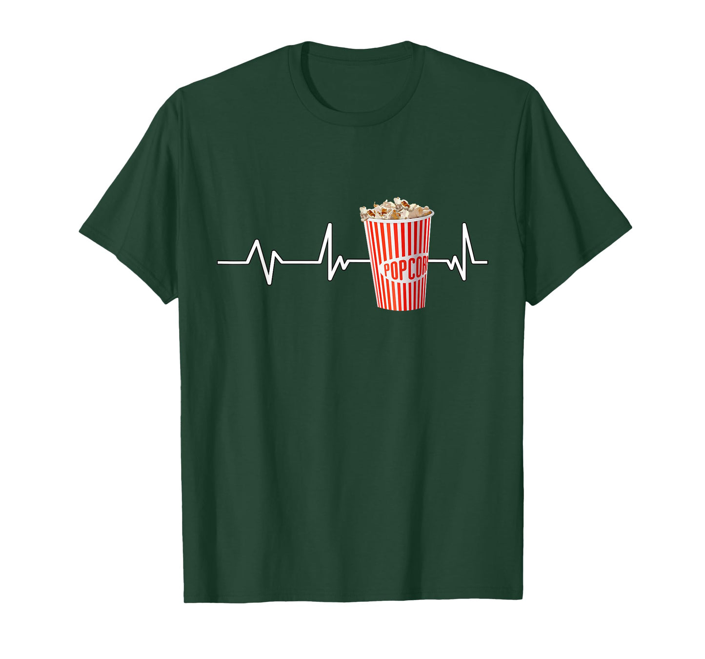 Popcorn Heartbeat Popcorn Gift Popcorn T-Shirt