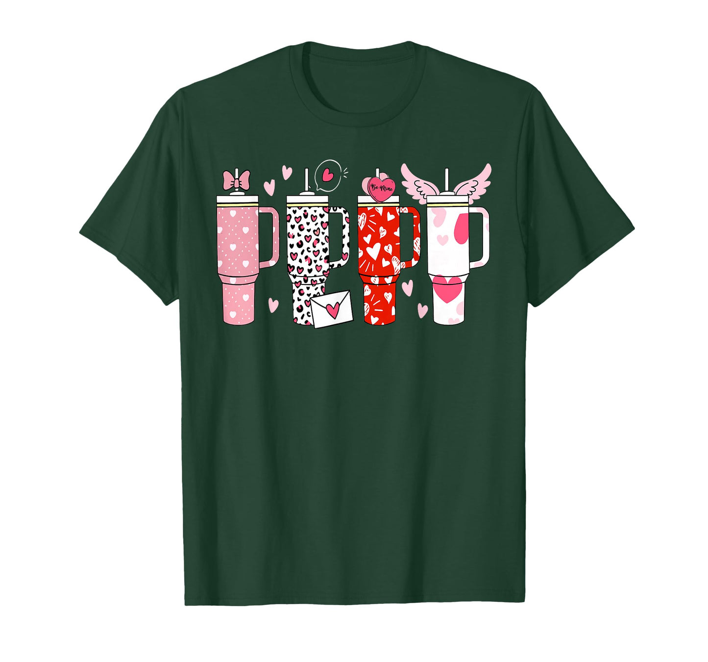 Retro Valentines Candy Heart Tumbler Inspired Girls T-Shirt