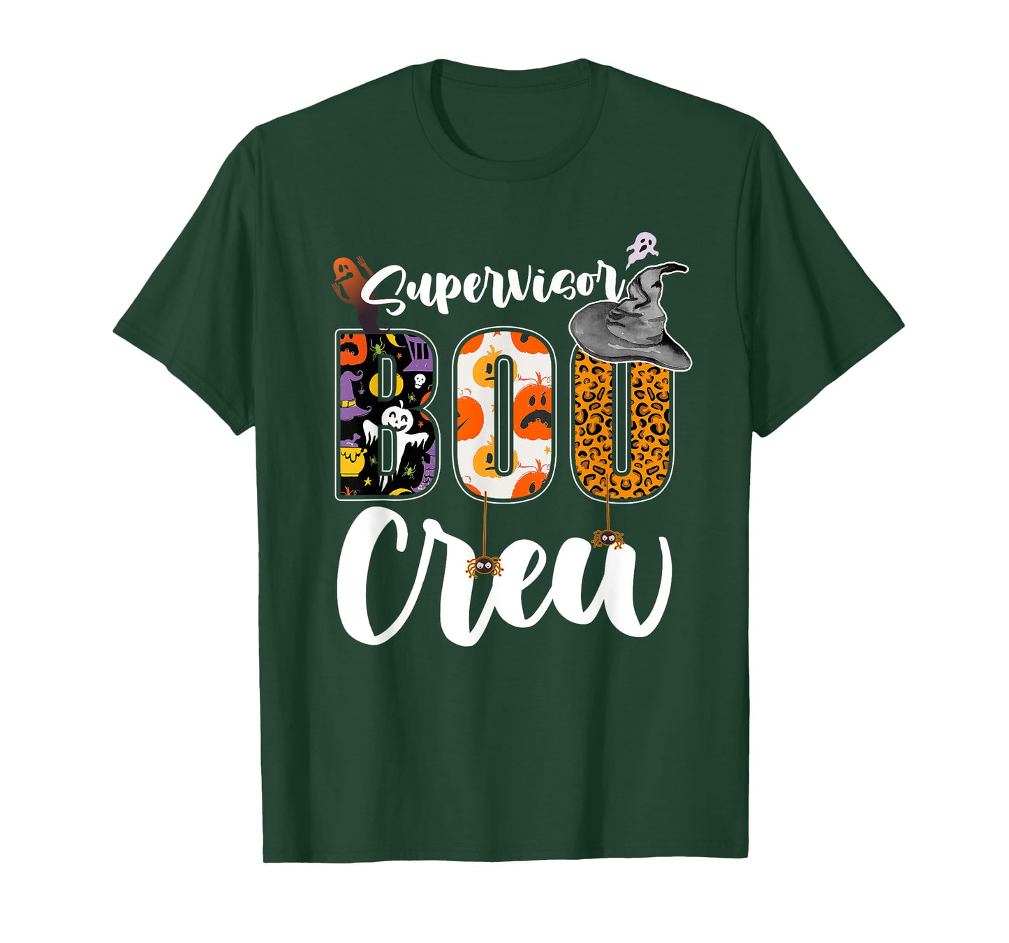 Supervisor Boo Crew Halloween Matching Manager T-Shirt