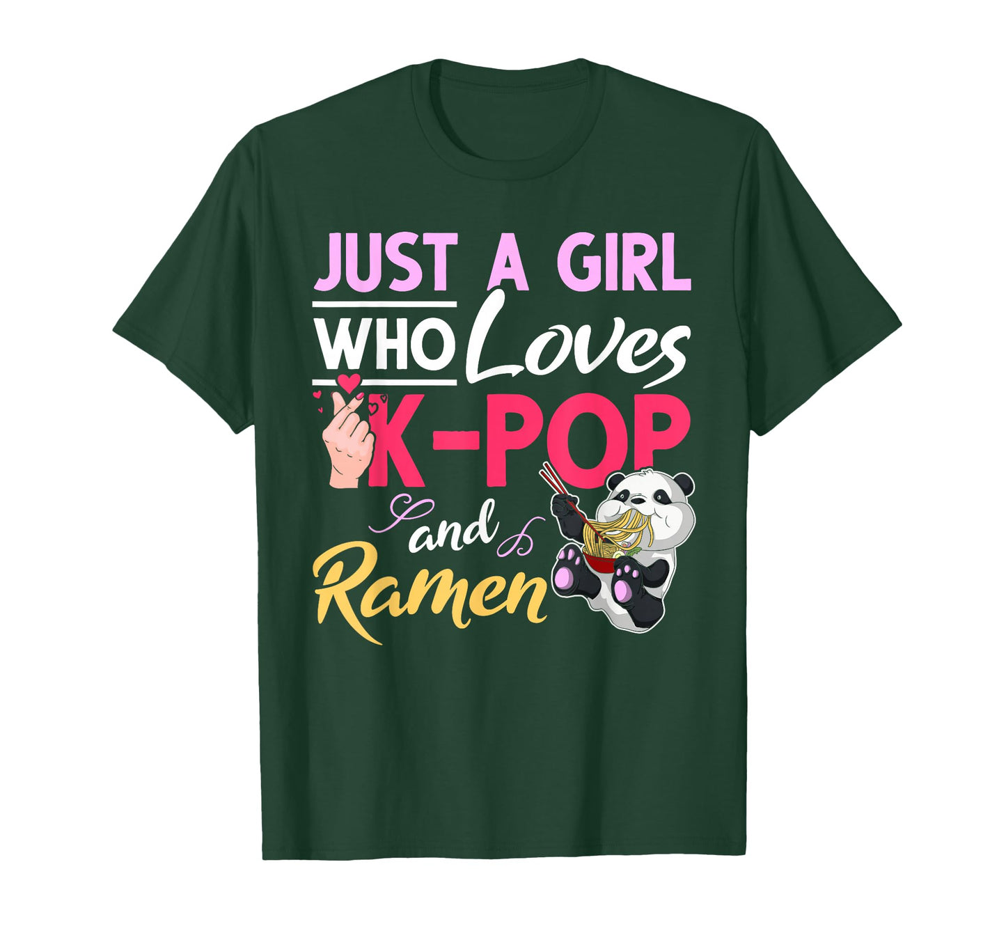 Just a girl who loves ramen and kpop music ramen T-Shirt