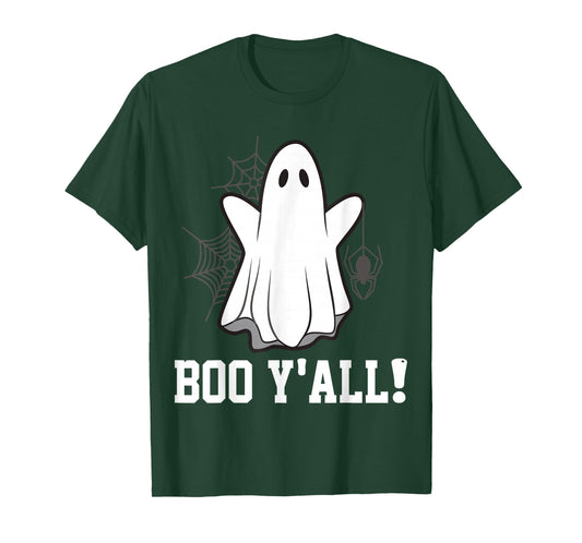 Boo Y'all Funny Ghost Halloween T-Shirt