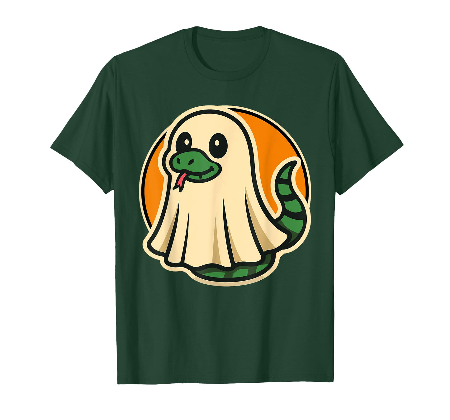 Funny Snake in Ghost Costume for Kids, Boys, Girls Halloween T-Shirt