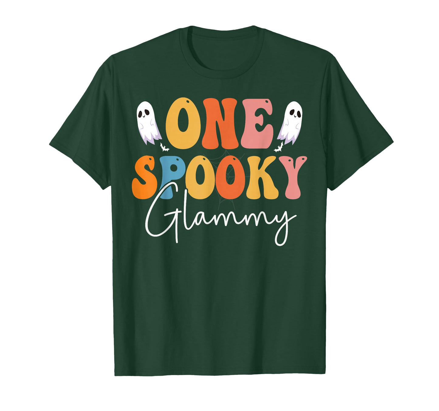 One Spooky Glammy Groovy Funny Women Ghost Boo Halloween T-Shirt