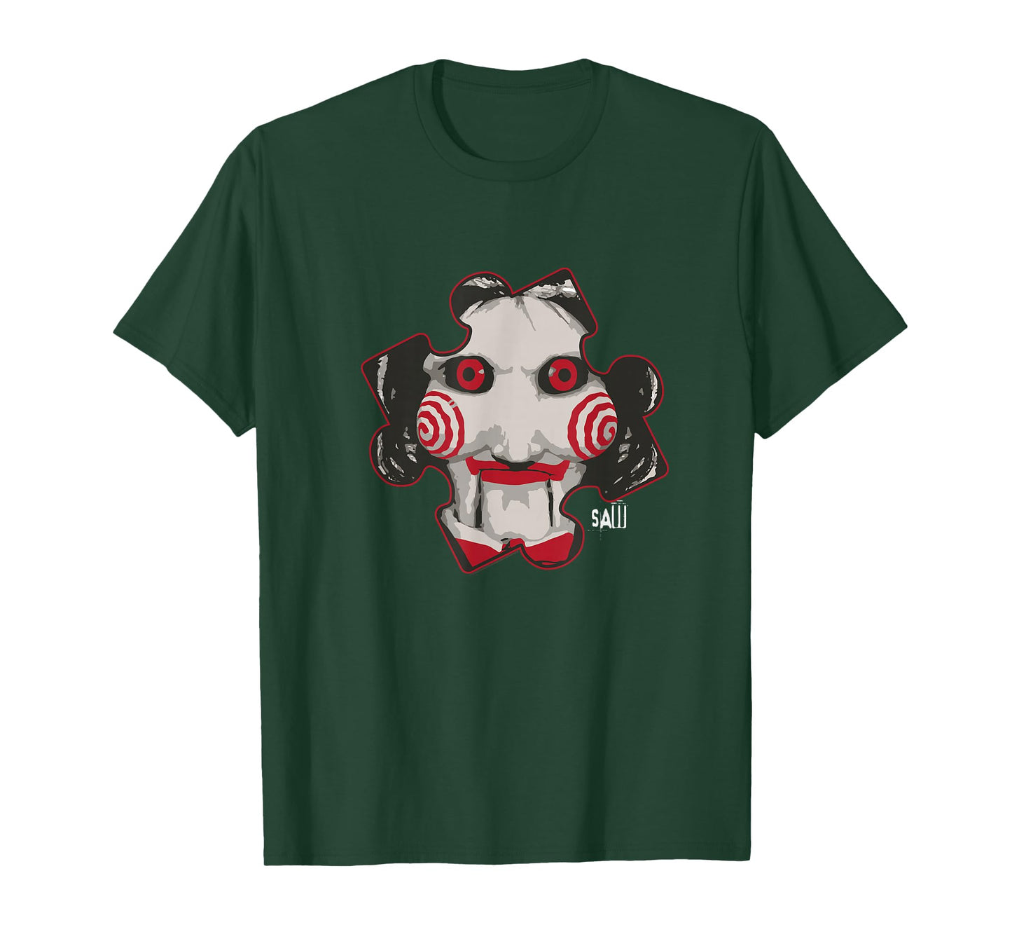 Saw Billy The Puppet Puzzle Piece T-Shirt