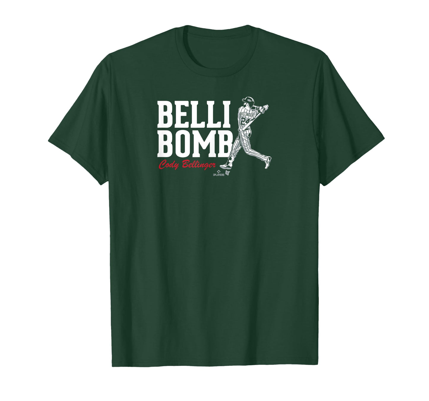 Cody Bellinger - Belli-Bomb Swing - Chicago Baseball T-Shirt