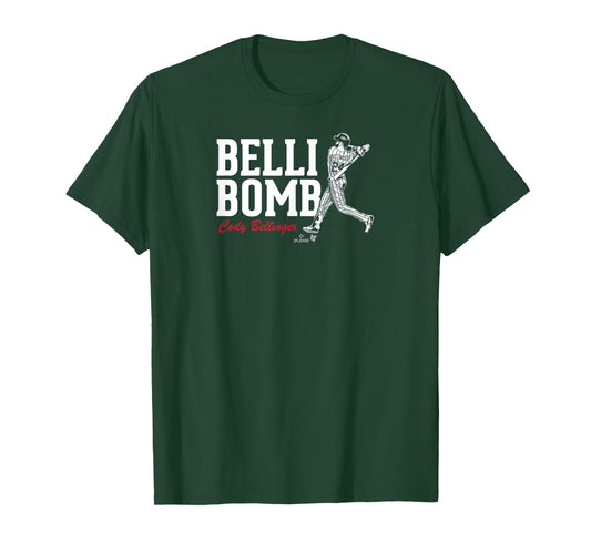 Cody Bellinger - Belli-Bomb Swing - Chicago Baseball T-Shirt