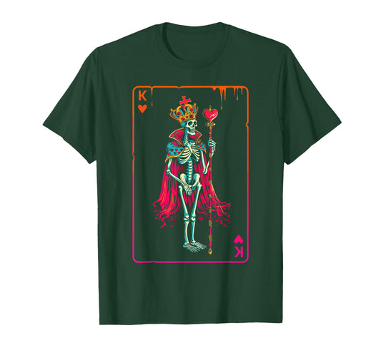 King of Hearts Halloween Costume Valentines Poker Couple Set T-Shirt