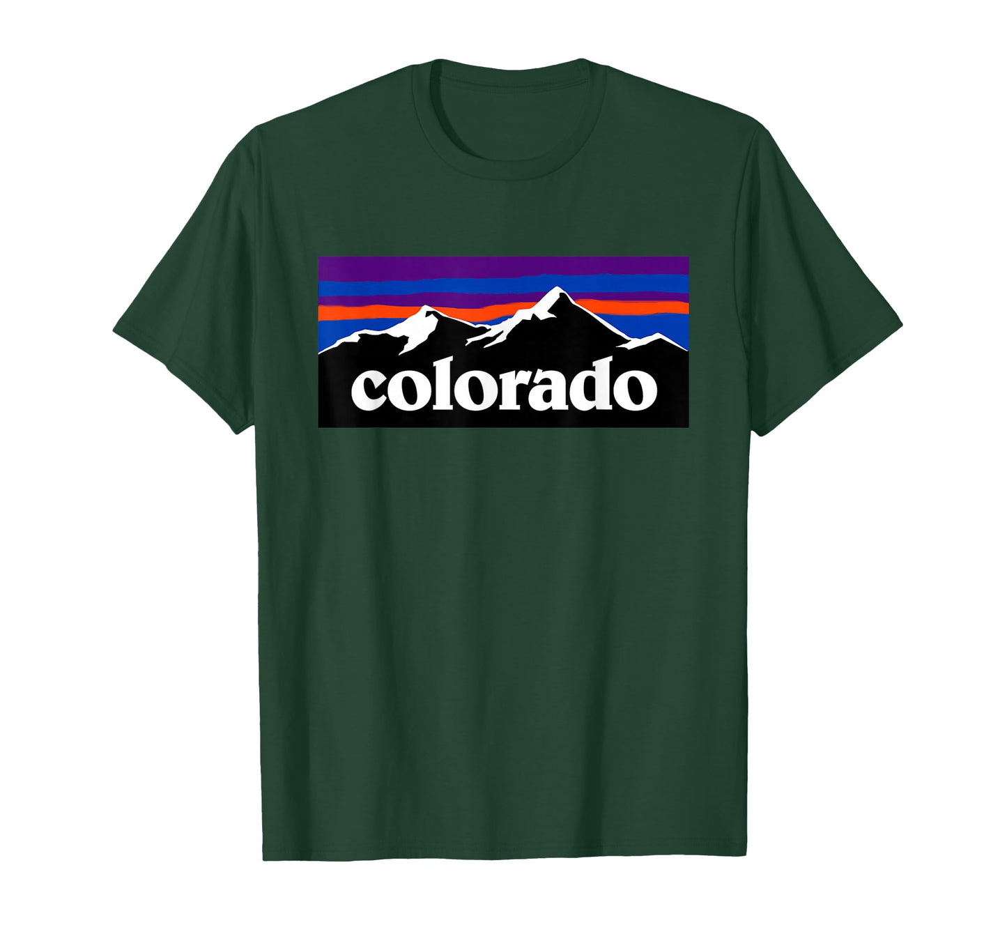 Colorado Mountains Sunset - Retro Outdoor Adventure T-Shirt