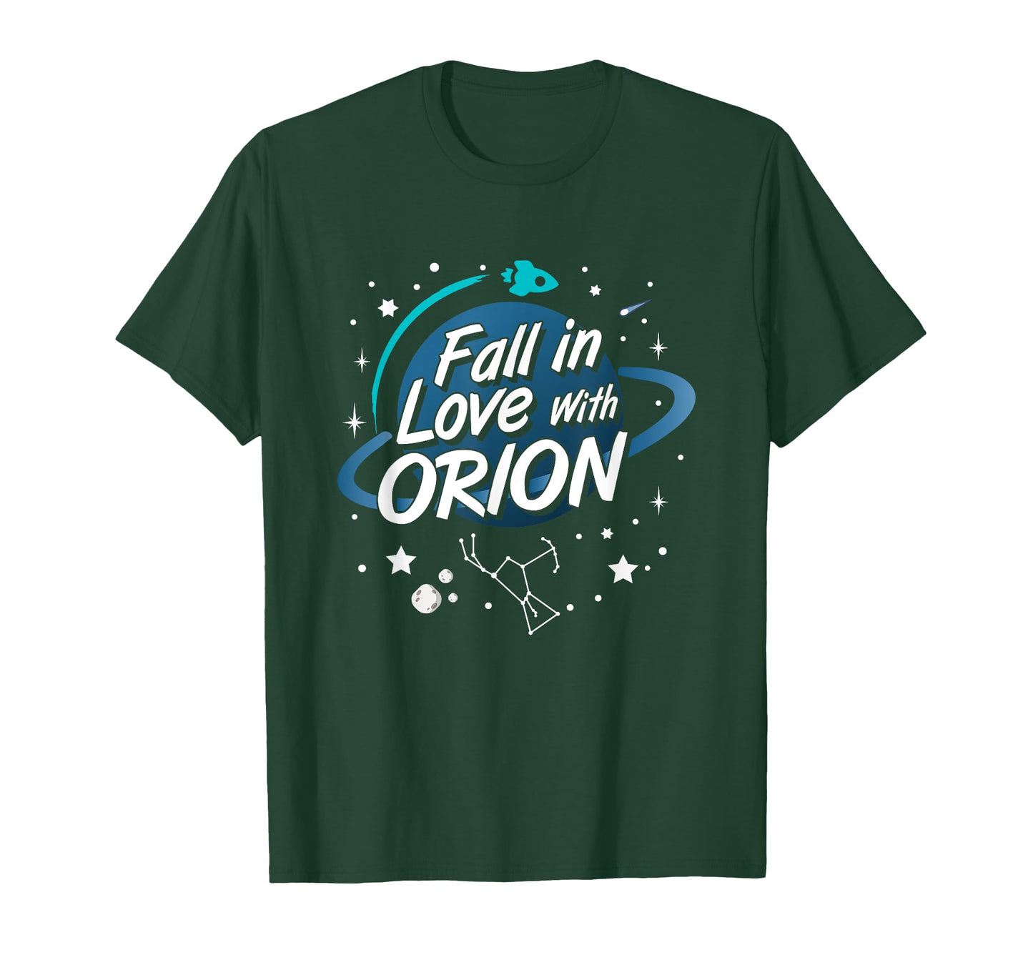 Fall in Love with Orion Constellation Astrology Novelty Gift T-Shirt
