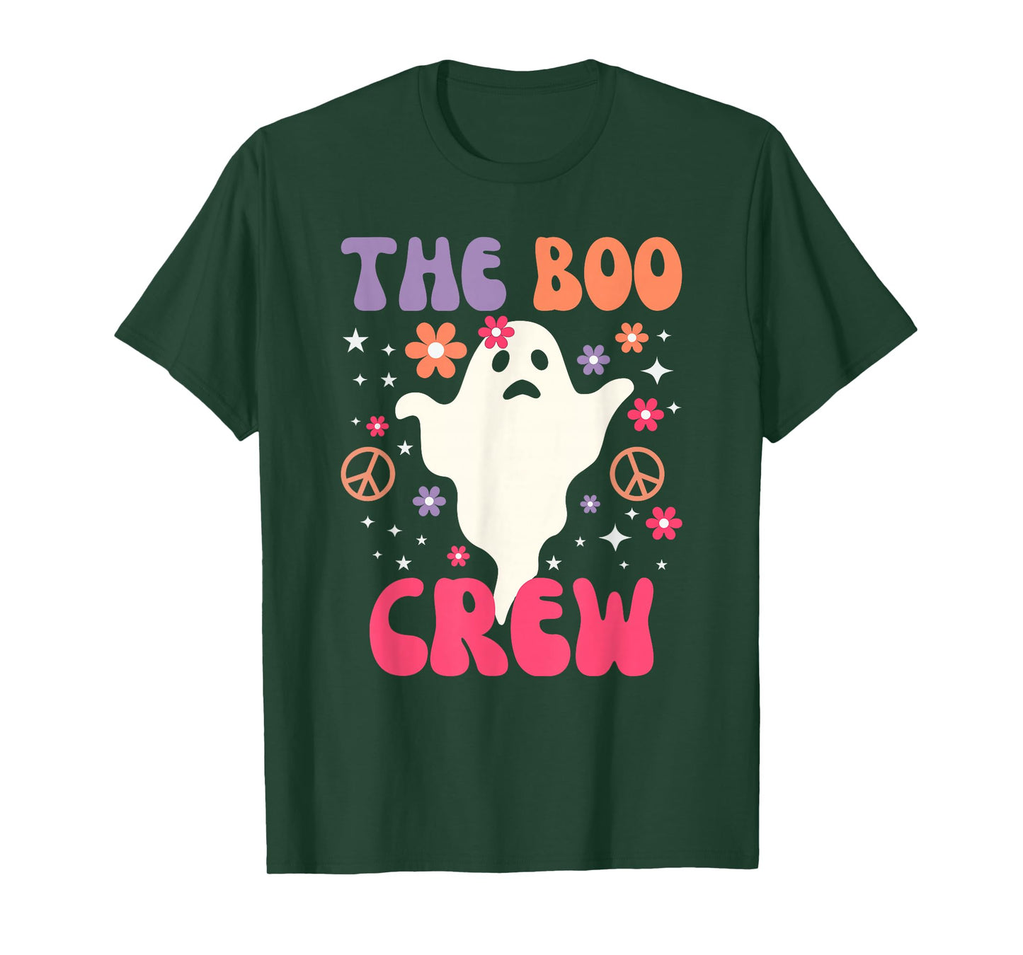 Halloween The Boo Crew - Cute Ghost - Spooky Family Matching T-Shirt
