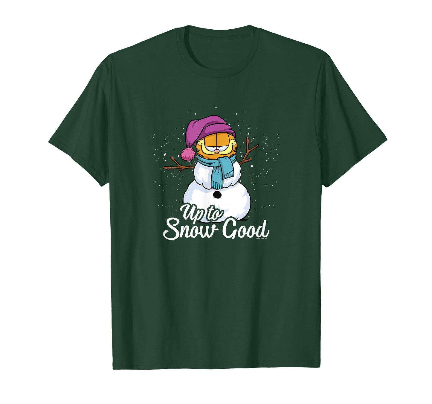 Garfield Up To Snow Good Garfield Snowman T-Shirt