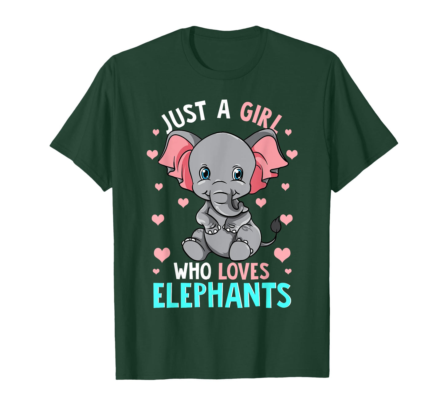 Just A Girl Who Loves Elephants Shirt Elephant Shirt Girls T-Shirt