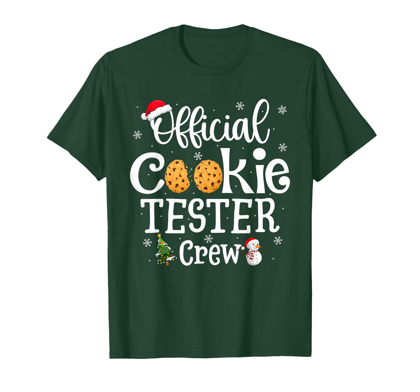 Official Cookie Tester Crew Family Baking Team Christmas T-Shirt