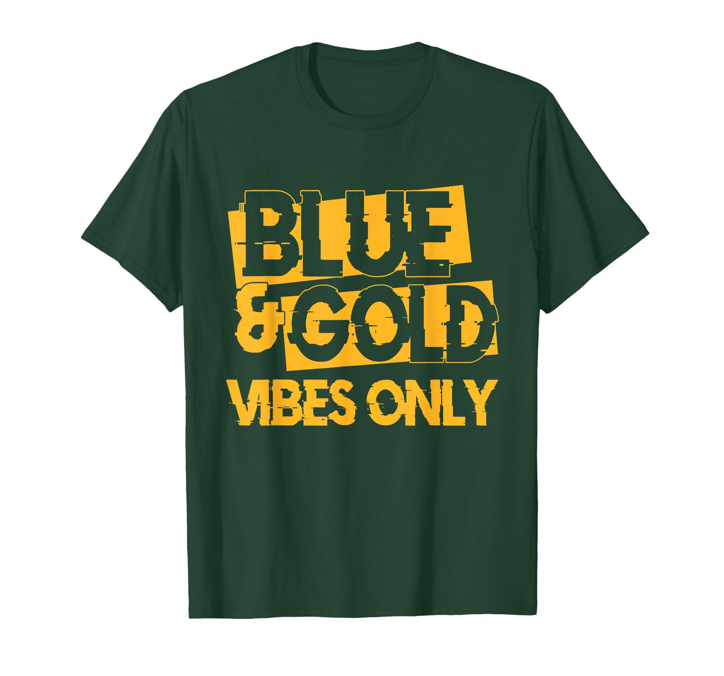 Blue and Gold Game Day Group for High School Football T-Shirt