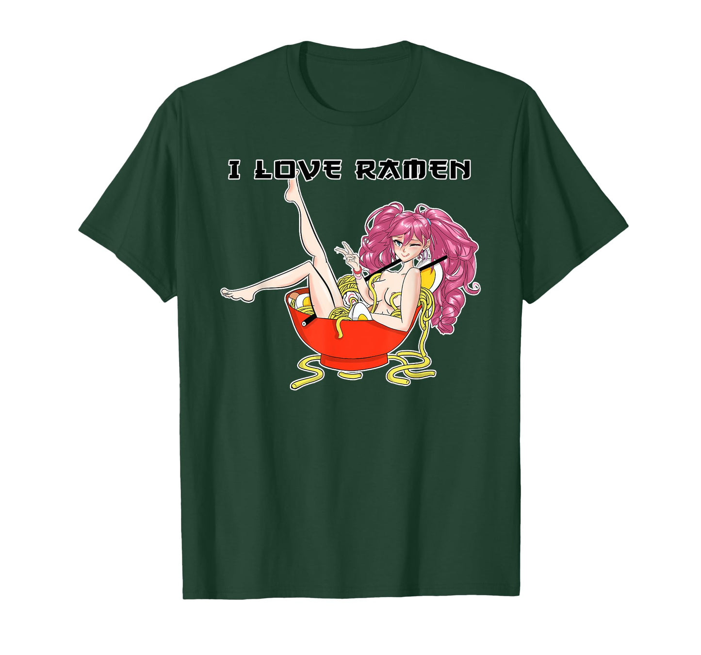 Ramen Hentai Anime Girl I Japanese Waifu Otaku Food Lover T-Shirt