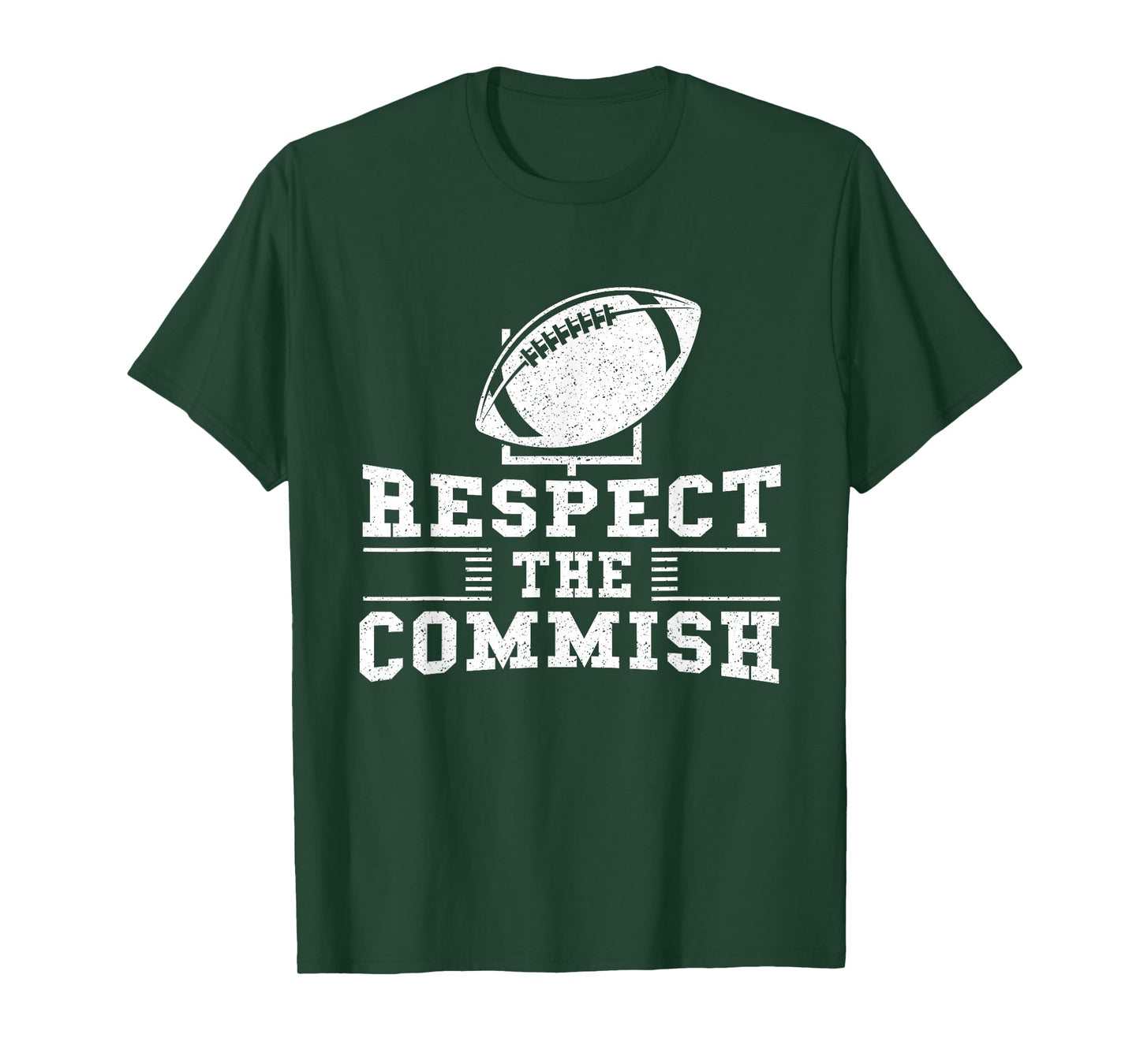Respect The Commish - Fantasy Football Game Day Gift T-Shirt