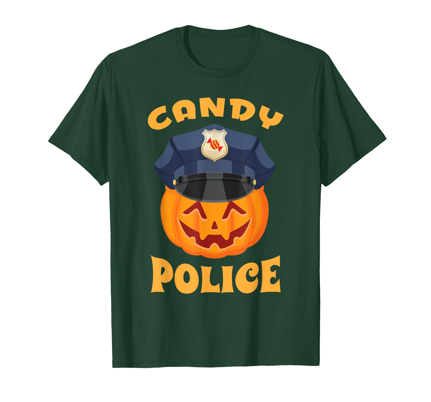 Candy Police Halloween Party Trick or Treat Security Funny T-Shirt