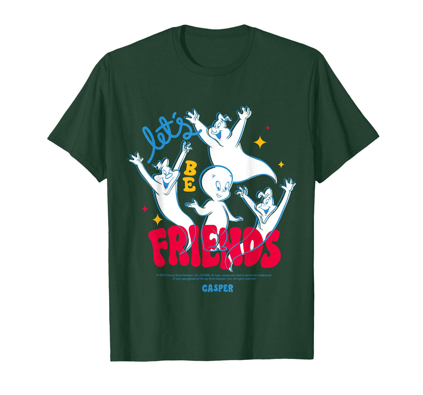 Let's Be Friends Casper Movie Classic Design T-Shirt